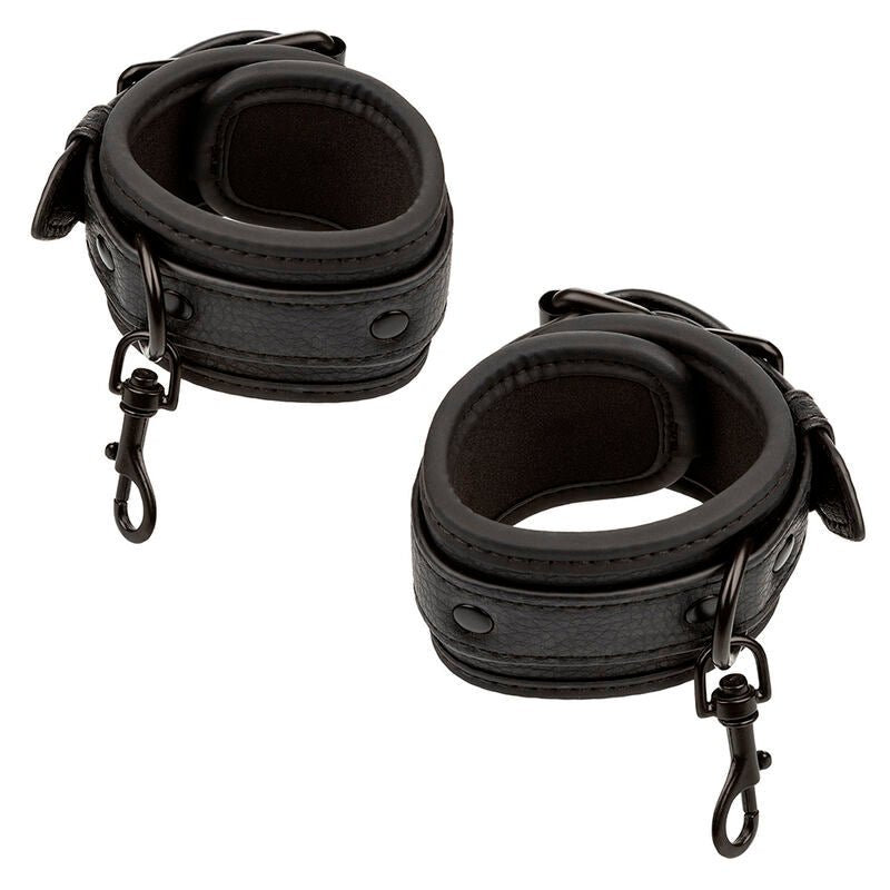 CALEXOTICS - NOCTURNAL BED RESTRAINTS LEATHER ADJUSTABLE BLACK - Kink&Play
