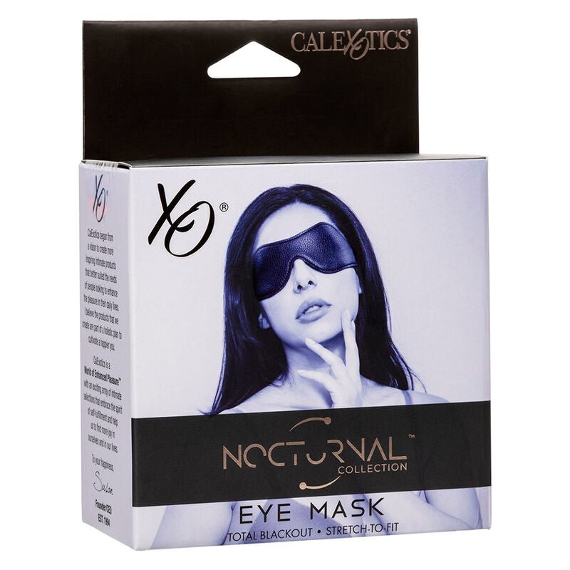 CALEXOTICS - NOCTURNAL EYE MASK PVC LEATHER BLACK - Kink&Play