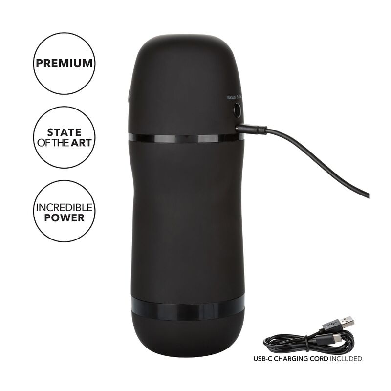 CALEXOTICS - OPTIMUM POWER MASTURBATOR WITH VIBRATION AND STIMULATING WAVES - Kink&Play