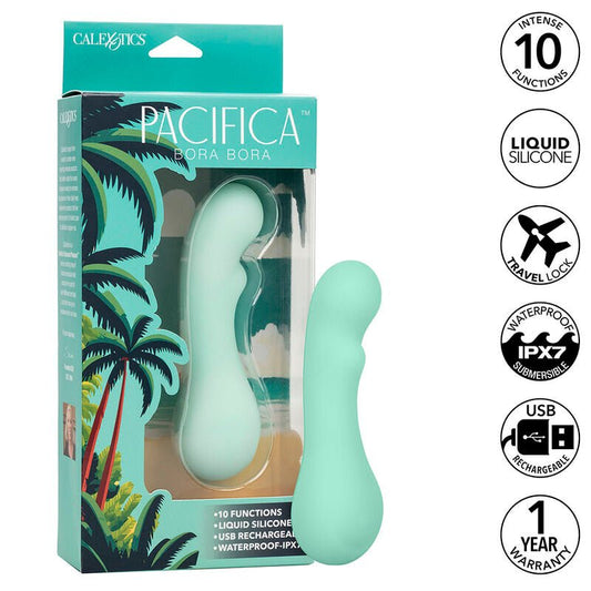 CALEXOTICS - PACIFICA BORA BORA ESTIMULATOR G SPOT 10 VIBRATIONS AQUA - Kink&Play