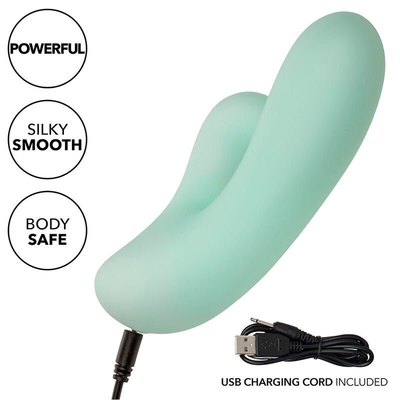 CALEXOTICS - PACIFICA FIJI VIBRATOR & ESTIMULATOR G SPOT 10 VIBRATIONS AQUA - Kink&Play