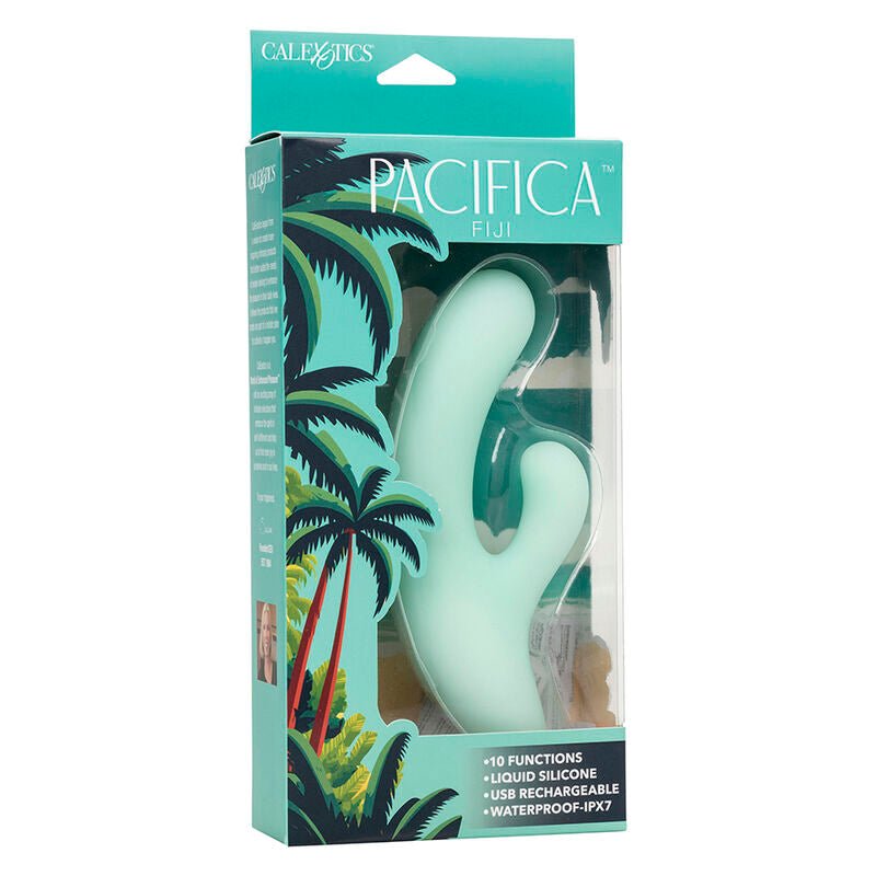 CALEXOTICS - PACIFICA FIJI VIBRATOR & ESTIMULATOR G SPOT 10 VIBRATIONS AQUA - Kink&Play