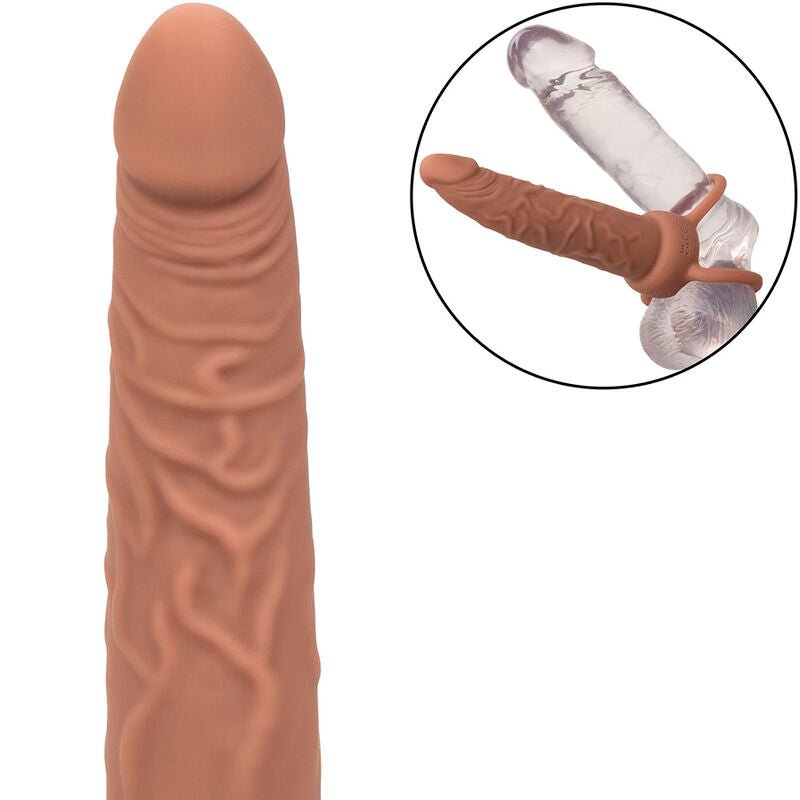 CALEXOTICS - PERFORMANCE MAXX RECHARGABLE DUAL PENETRATOR BROWN SKIN - Kink&Play