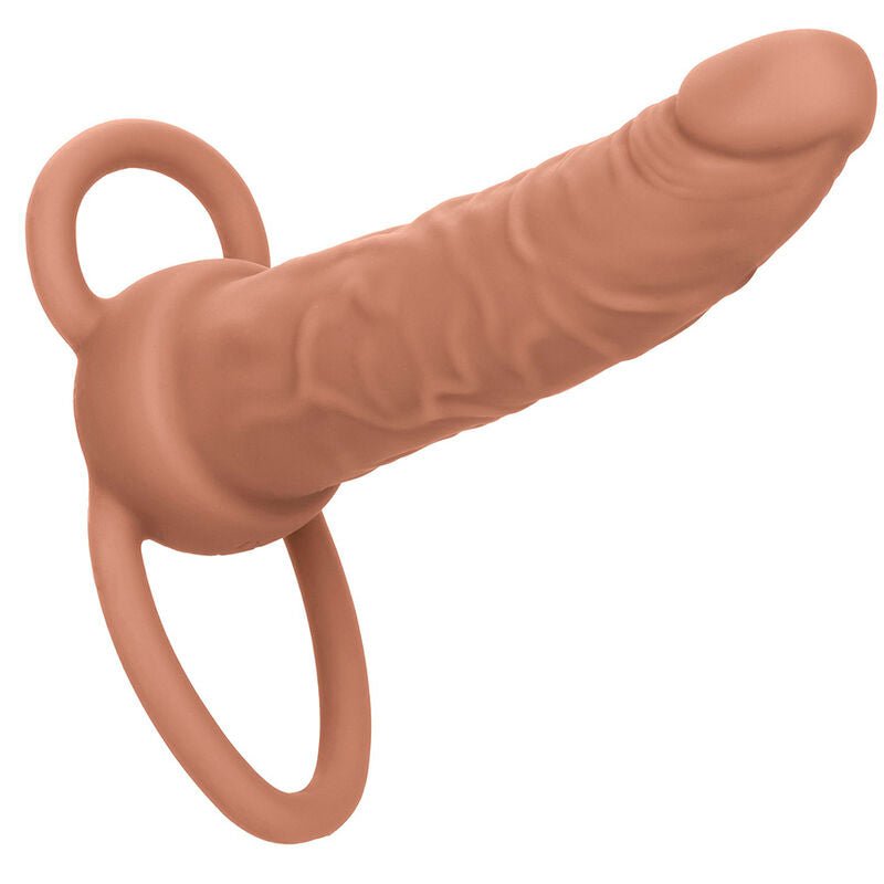 CALEXOTICS - PERFORMANCE MAXX RECHARGABLE DUAL PENETRATOR BROWN SKIN - Kink&Play