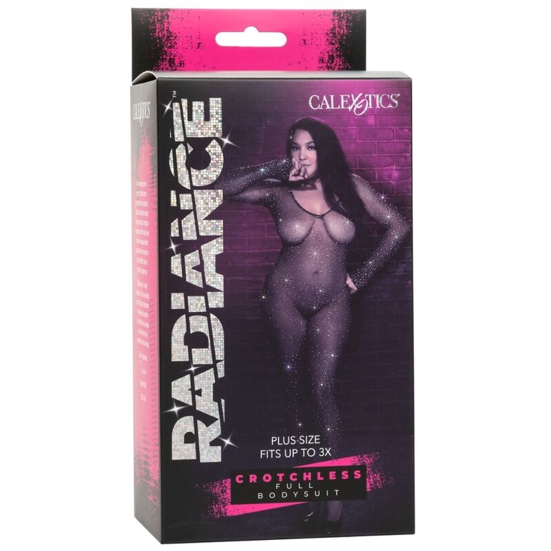 CALEXOTICS - RADIANCE CROTCHLESS FULL BODYSUIT RHINE PLUS SIZE - Kink&Play