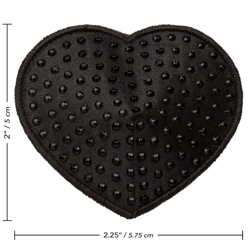 CALEXOTICS - RADIANCE HEART - SHAPED JEWEL NIPPLE SHIELDS - Kink&Play