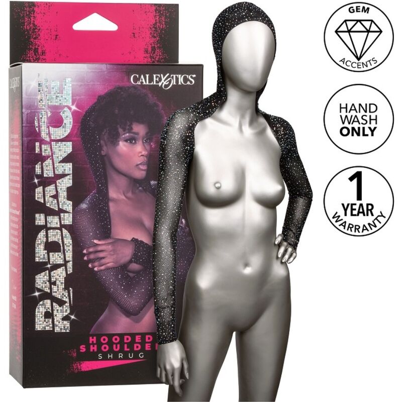 CALEXOTICS - RADIANCE HOODED SHOULDER SHRUG RHINE - Kink&Play