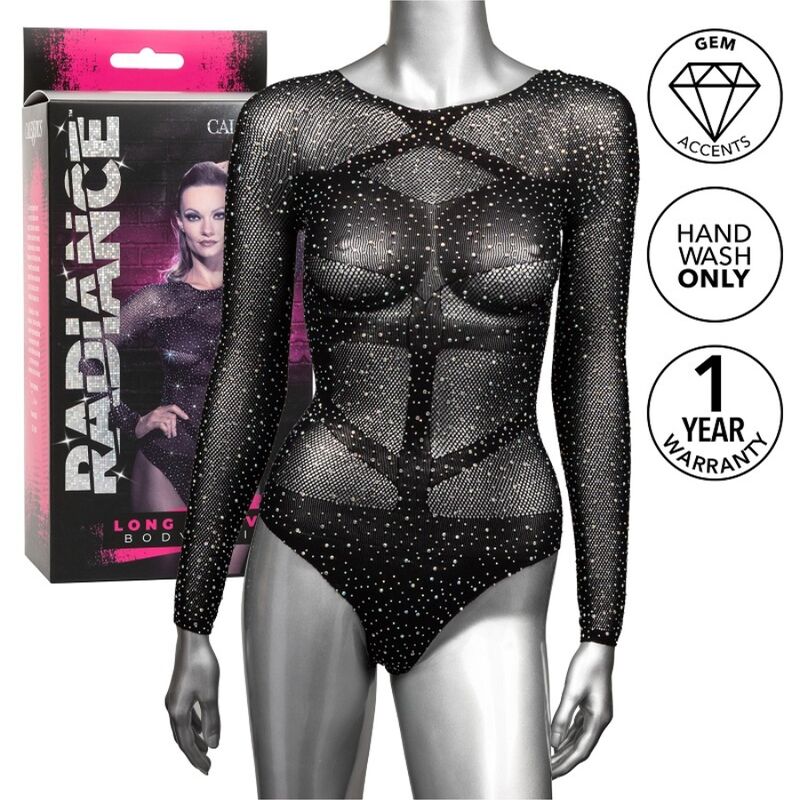 CALEXOTICS - RADIANCE LONG SLEEVE BODYSUIT RHINE - Kink&Play