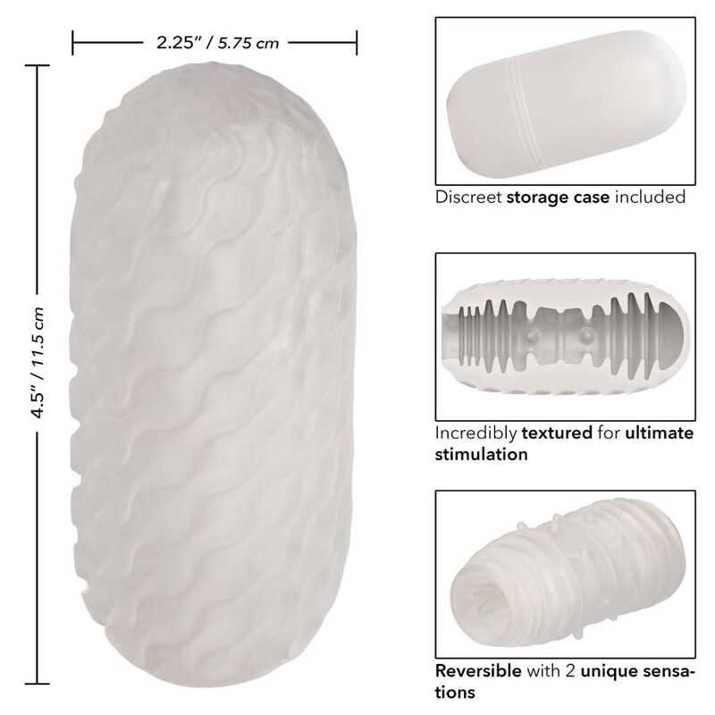 CALEXOTICS - REVERSIBLE RIBBED STROKER - Kink&Play