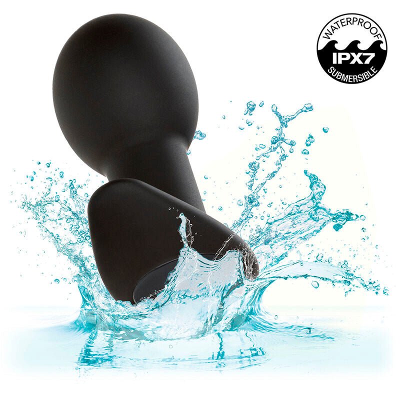 CALEXOTICS - ROCK BOTTOM ANAL PLUG 10 VIBRATIONS SILICONE BLACK - Kink&Play