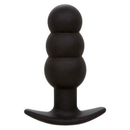 CALEXOTICS - ROCK BOTTOM BEADED ANAL PLUG 10 VIBRATIONS SILICONE BLACK - Kink&Play
