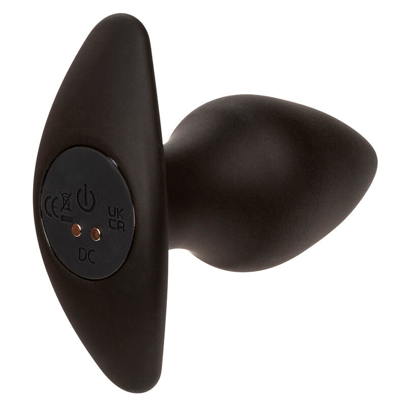 CALEXOTICS - ROCK BOTTOM PERFECT ANAL PLUG 10 VIBRATIONS SILICONE BLACK - Kink&Play