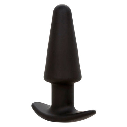 CALEXOTICS - ROCK BOTTOM TAPERED ANAL PLUG 10 VIBRACIONES SILICONE BLACK - Kink&Play