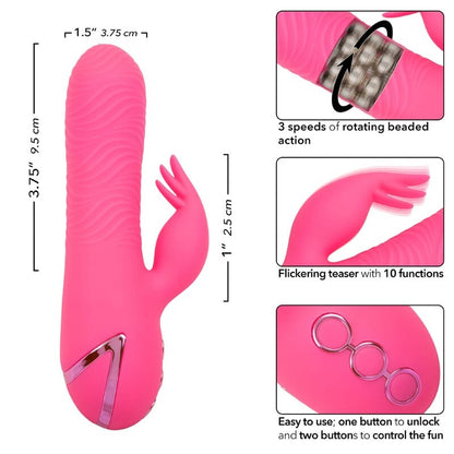 CALEXOTICS - SACRAMENTO SWEETIE VIBRATOR RABBIT PINK BY CALIFORNIA DREAMING - Kink&Play