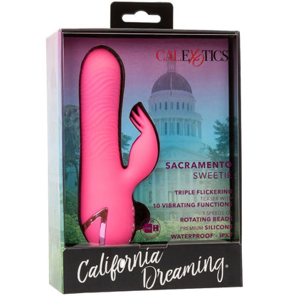CALEXOTICS - SACRAMENTO SWEETIE VIBRATOR RABBIT PINK BY CALIFORNIA DREAMING - Kink&Play