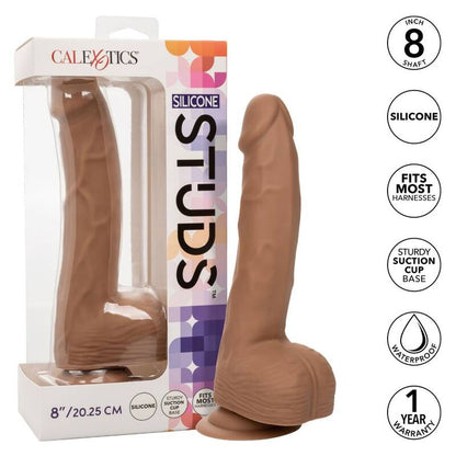 CALEXOTICS - SILICONE STUDS 20.32 CM BROWN - Kink&Play