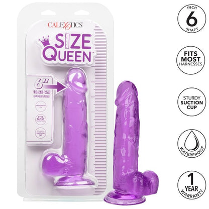 CALEXOTICS - SIZE QUEEN DILDO PURPLE 15.3 CM - Kink&Play
