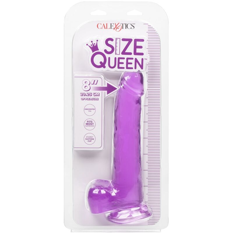 CALEXOTICS - SIZE QUEEN DILDO PURPLE 20.3 CM - Kink&Play