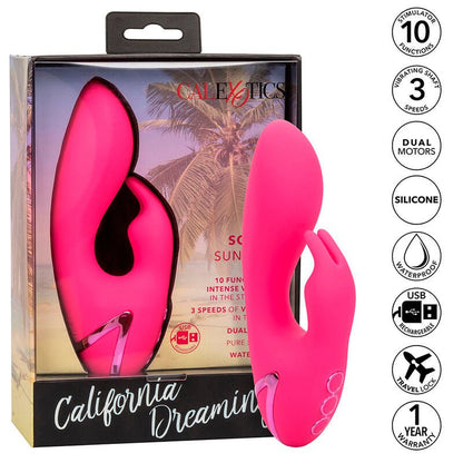 CALEXOTICS - SO. CAL SUNSHINE VIBRATOR RABBIT FUCHSIA BY CALIFORNIA DREAMING - Kink&Play
