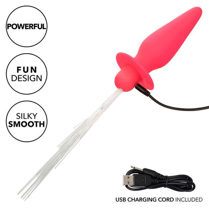 CALEXOTICS - SOUTHERN LIGHTS LIGHT UP ANAL PLUG 10 VIBRATIONS SILICONE PINK - Kink&Play