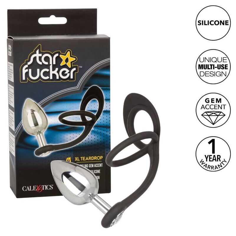 CALEXOTICS - STAR FUCKER XL TEARDROP PLUG - Kink&Play