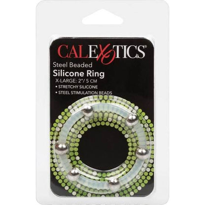 CALEXOTICS - STEEL BEADED SILICONE RING XL - Kink&Play