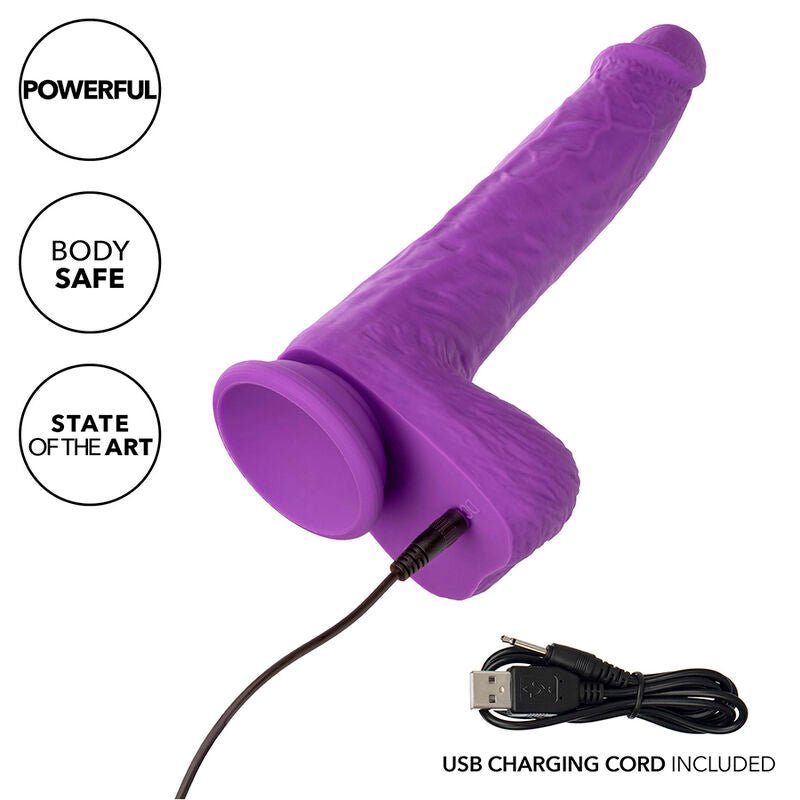 CALEXOTICS - STUDS RECHARGEABLE AND ROTATING VIBRATOR 10 VIBRATIONS PURPLE - Kink&Play