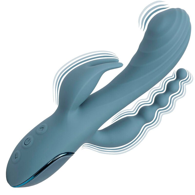 CALEXOTICS - VIBRATOR TRIPLE ECSTASY GREY - Kink&Play