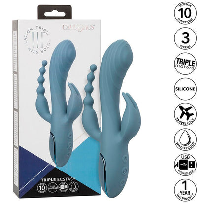 CALEXOTICS - VIBRATOR TRIPLE ECSTASY GREY - Kink&Play