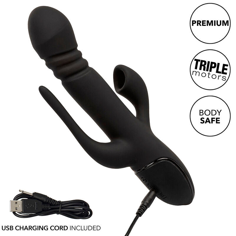 CALEXOTICS - VIBRATOR TRIPLE EUPHORIA BLACK - Kink&Play