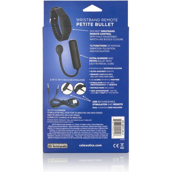 CALEXOTICS - WRISTBAND REMOTE PETITE BULLET - Kink&Play