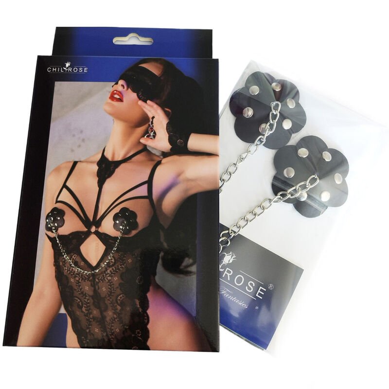 CHILIROSE - CR 4675 NIPPLE COVERS BLACK - Kink&Play