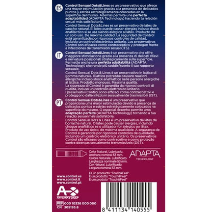 CONTROL - SENSUAL DOTS & LINES POINTS AND STRETCH MARKS 12 UNITS - Kink&Play