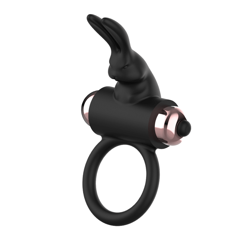 COQUETTE CHIC DESIRE - COCK RING WITH VIBRATOR BLACK/ GOLD - Kink&Play