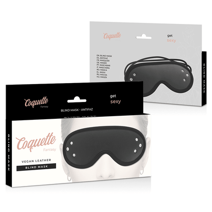 COQUETTE CHIC DESIRE - FANTASY VEGAN LEATHER BLIND MASK WITH NEOPRENE LINING - Kink&Play