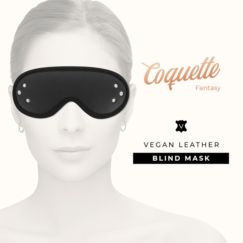 COQUETTE CHIC DESIRE - FANTASY VEGAN LEATHER BLIND MASK WITH NEOPRENE LINING - Kink&Play