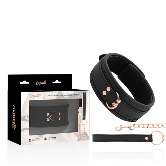 COQUETTE CHIC DESIRE - FANTASY VEGAN LEATHER COLLAR WITH NEOPRENE LINING - Kink&Play