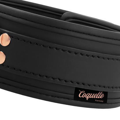 COQUETTE CHIC DESIRE - FANTASY VEGAN LEATHER COLLAR WITH NEOPRENE LINING - Kink&Play