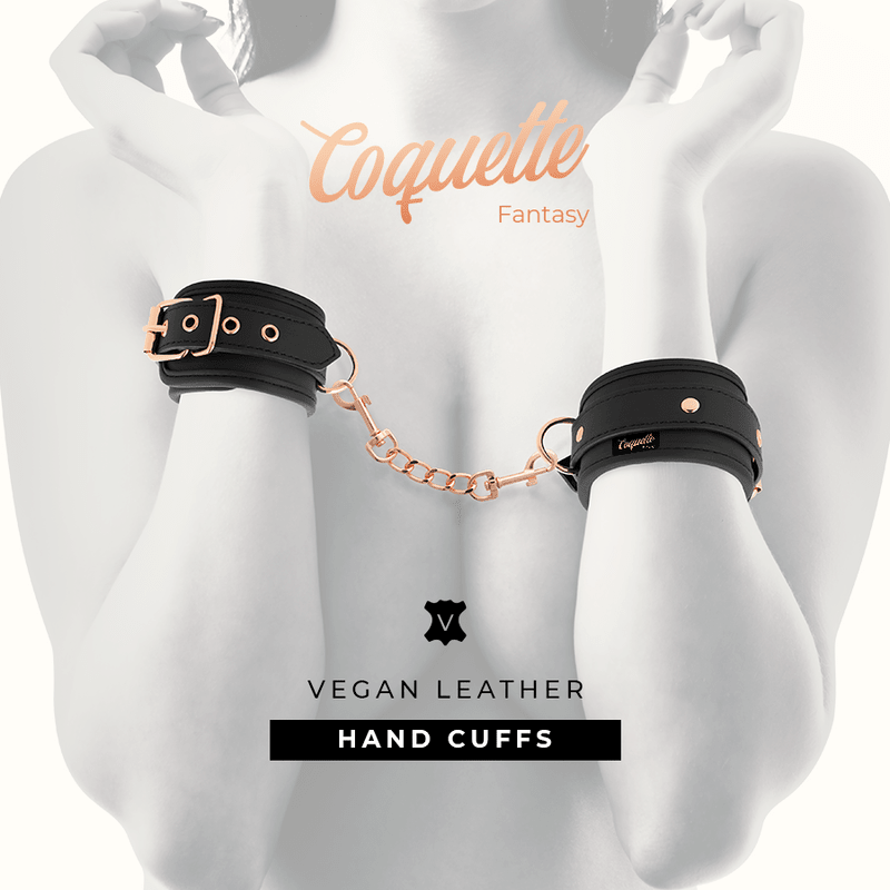 COQUETTE CHIC DESIRE - FANTASY VEGAN LEATHER HANDCUFFS - Kink&Play