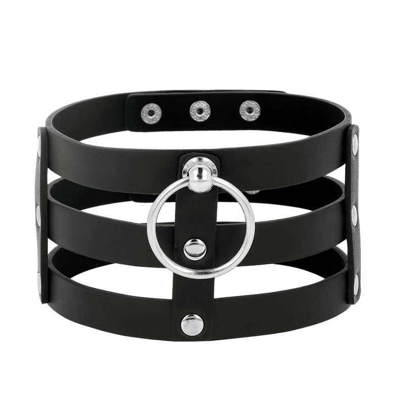 COQUETTE CHIC DESIRE - FETISH STYLE VEGAN LEATHER CHOKER - Kink&Play