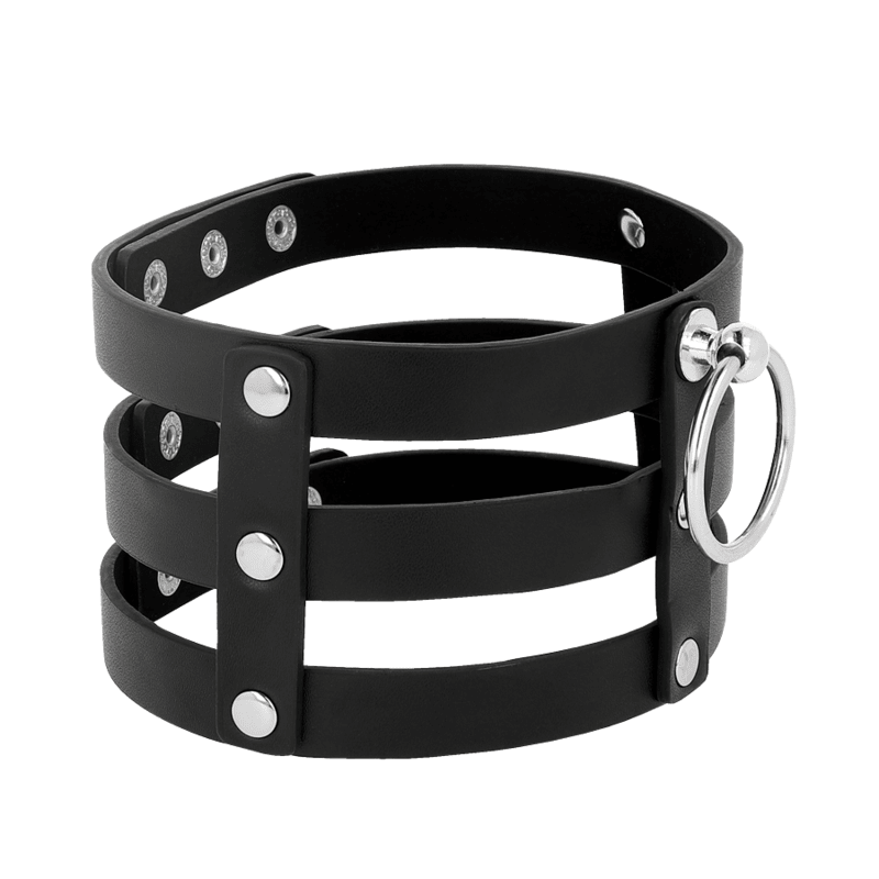 COQUETTE CHIC DESIRE - FETISH STYLE VEGAN LEATHER CHOKER - Kink&Play
