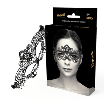 COQUETTE CHIC DESIRE - LACE MASK BLACK - Kink&Play