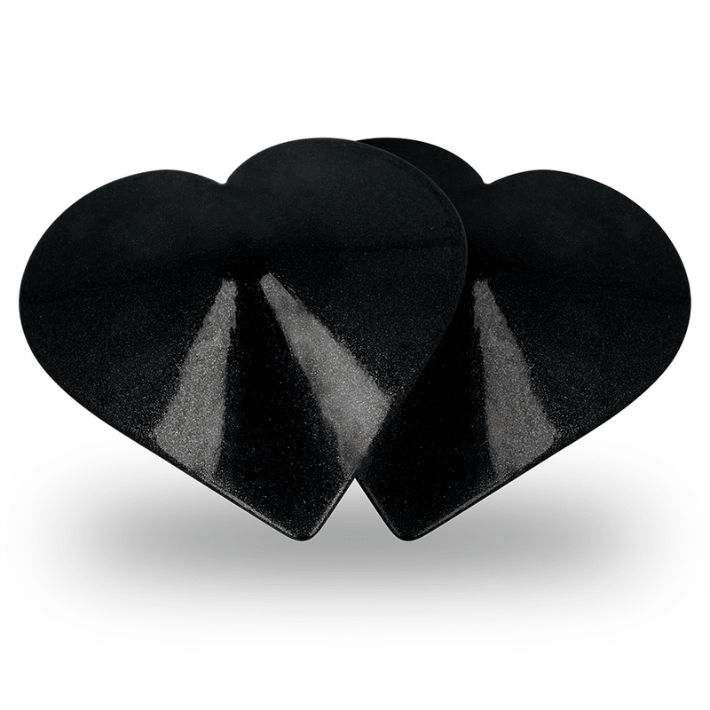 COQUETTE CHIC DESIRE - NIPPLE COVERS BLACK HEARTS - Kink&Play