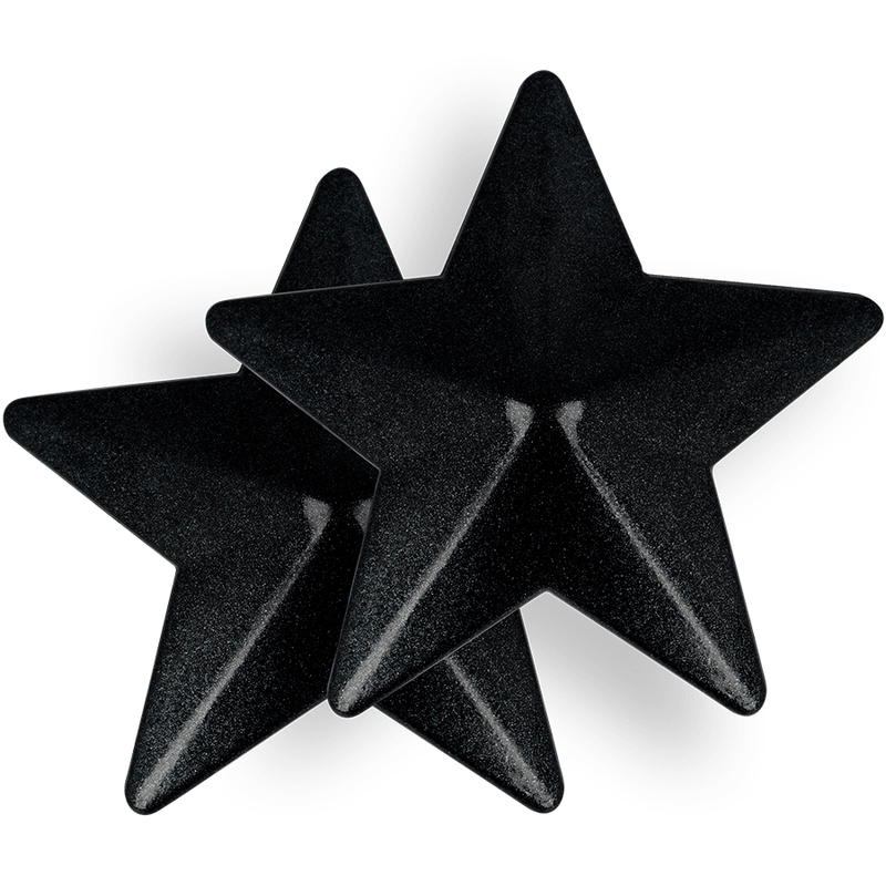 COQUETTE CHIC DESIRE - NIPPLE COVERS BLACK STARS - Kink&Play