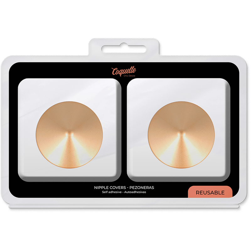 COQUETTE CHIC DESIRE - NIPPLE COVERS GOLDEN CIRCLES - Kink&Play