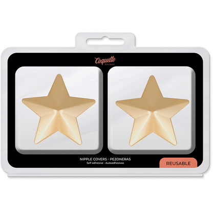 COQUETTE CHIC DESIRE - NIPPLE COVERS GOLDEN STARS - Kink&Play