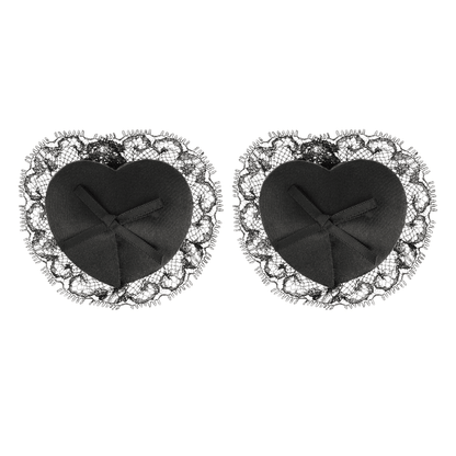 COQUETTE CHIC DESIRE - NIPPLE COVERS LACE BLACK - Kink&Play