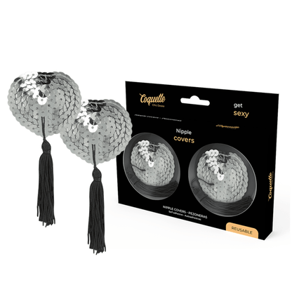 COQUETTE CHIC DESIRE - NIPPLE COVERS SILVER - Kink&Play