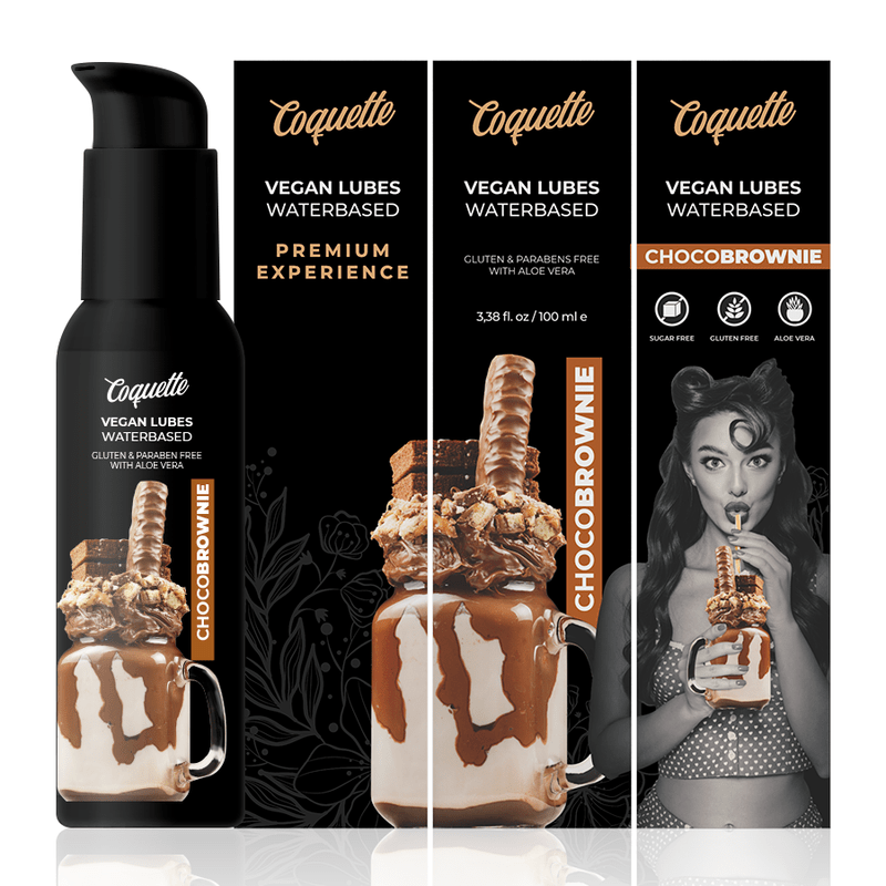COQUETTE CHIC DESIRE - PREMIUM EXPERIENCE 100ML VEGAN LUBES CHOCOBROWNIE - Kink&Play