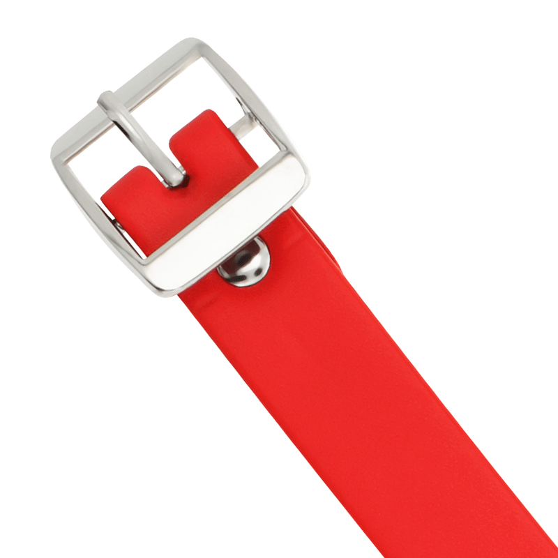 COQUETTE CHIC DESIRE - RED VEGAN LEATHER NECKLACE WOMAN FETISH ACCESSORY - Kink&Play
